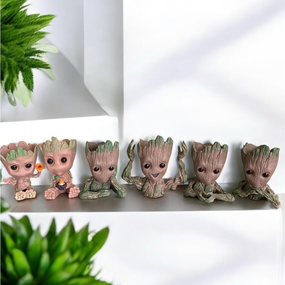 Cute Groot Planter Set